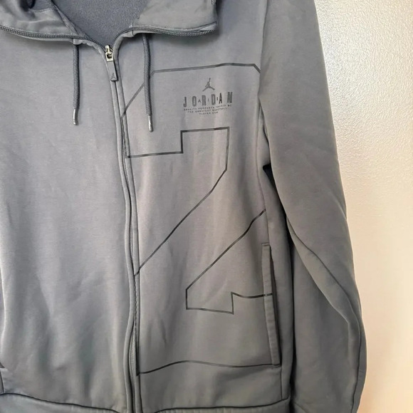 Air Jordan 23 Therma Lite Full Zip Hoodie Gray men’s size S - Picture 3 of 7